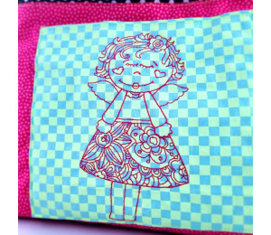 Stickdatei - Blumenfee Line Art